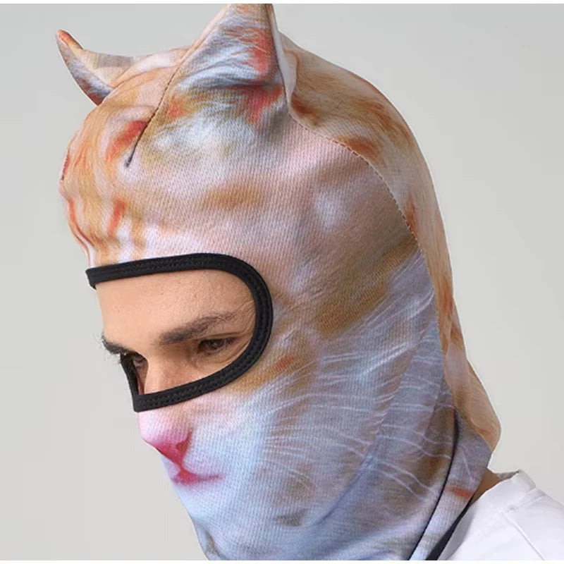 3D Cat Face Balaclava Mask