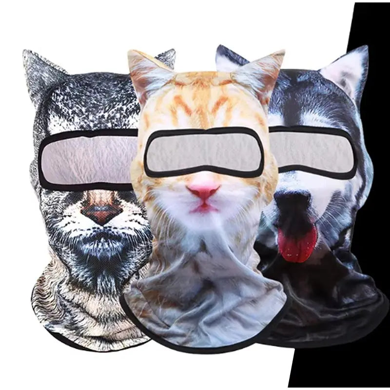 3D Cat Face Balaclava Mask